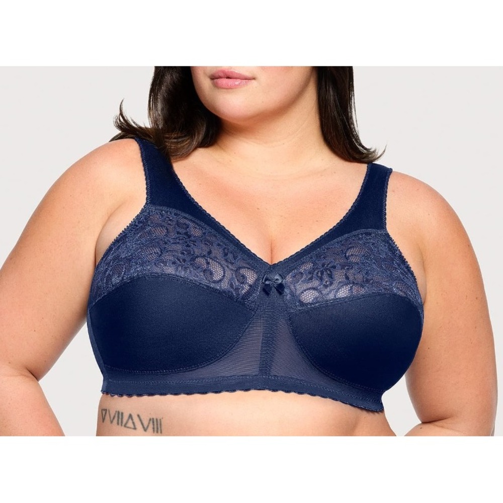 GLAMORISE MagicLift Original Support Bra Blue Women Size 36D Everyday Comfort